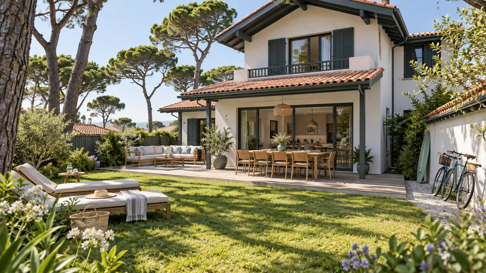 Maison avec jardin en location saisonnière à Anglet