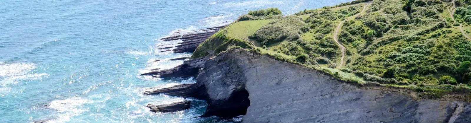 Conciergerie à Arbonne et sur la Côte basque : falaises du littoral basque près de Bidart